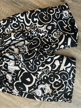 Cookies Black & White Graphic Men’s Swim Trunks